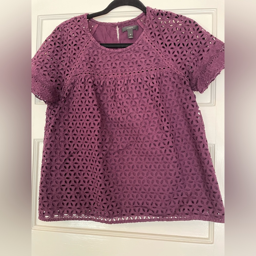J. Crew eyelet top